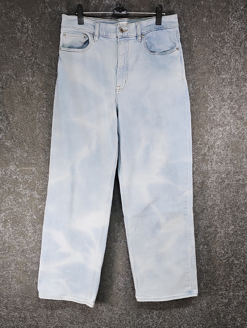 Eunina Ryder Jean, Super High Rise Baggy, Bleach Tie Dye, Juniors 11, ❗️stained❗